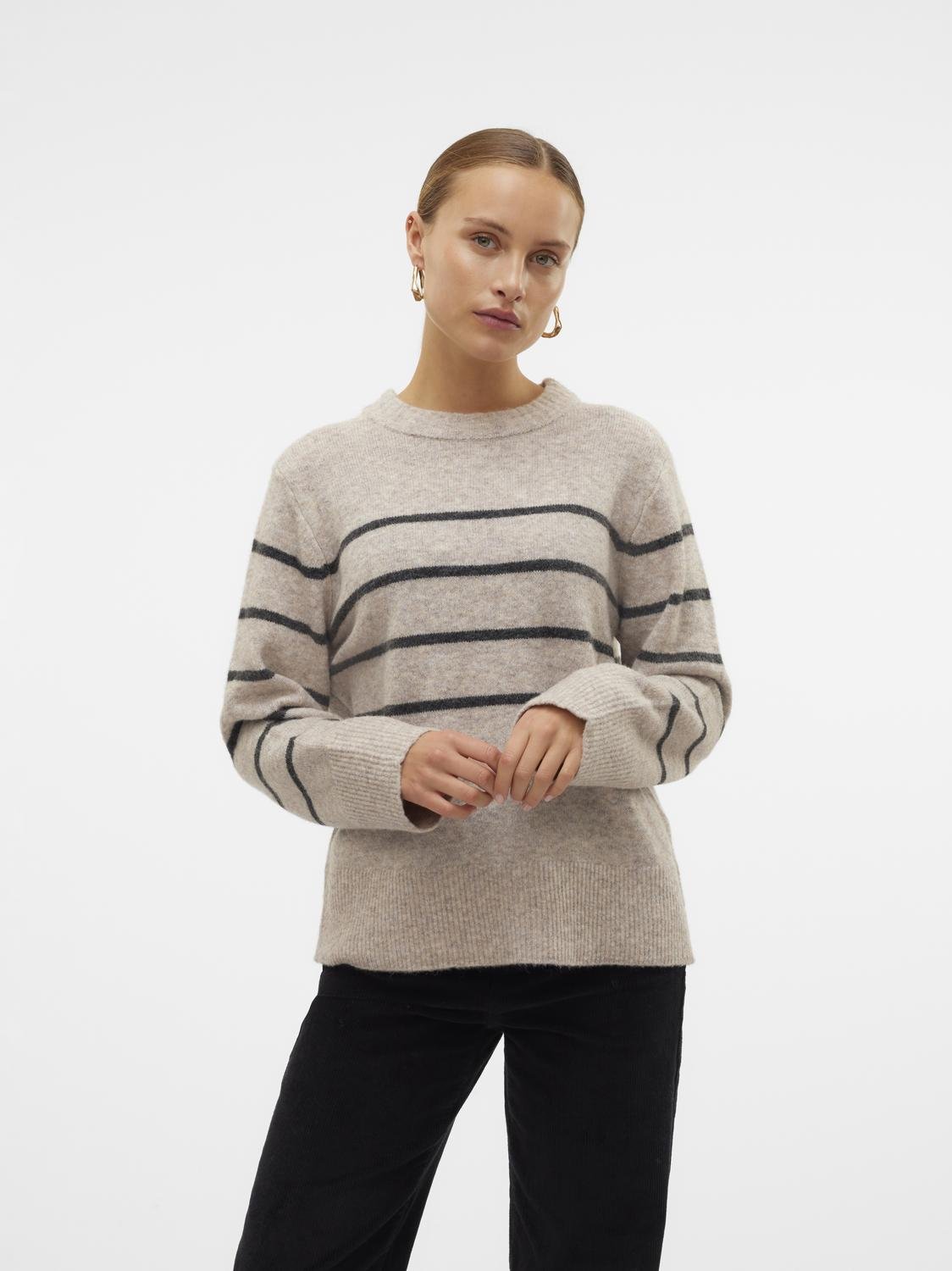 VMFLAWLESS Pullover - Silver Mink - VERO MODA & VILA Bergvik